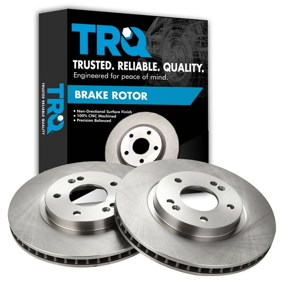 TRQ Front Brake Rotors Set Vented Fits Select 2001-2006 Hyundai Santa Fe