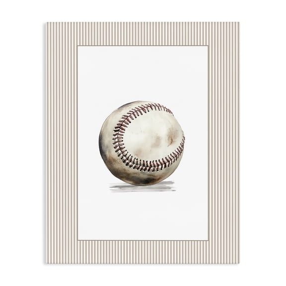 Stupell Industries Eclectic Vintage Sports Baseball Canvas Art, 16 x 20, by Christine Simpson Art