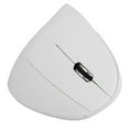 thumbnail image 3 of Ratón vertical ergonómico inalámbrico para juegos, óptico, 2,4 GHz, 1600DPI, sin retraso, para PC, portátil, blanco, 3 of 8