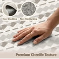 thumbnail image 6 of ODIKA 9'x12' Beige Gray Geometric Diamond Lattice Washable Area Rug Contemporary Abstract Triangle Mosaic Pattern for Great Room, Indoor Concept, Large Living Low Pile, Flatwoven, 6 of 7