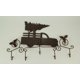 thumbnail image 3 of Things2Die4 Metal Art Scroll Camión rojo rústico con perchero de pared de árbol y acebo Things2Die4 C19115, 3 of 3