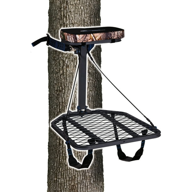 Ameristep HangOn Treestand with Realtree Seat Cushion & Backpack Straps, includes Safety DVD
