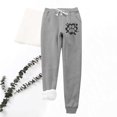 thumbnail image 2 of IROINNID Discount Fleece Sweatpants for Women Casual Jogger Printing Leggings Drawstring Waist Thick Warm Elastic Pants with Pockets,Dark Gray, 2 of 3