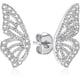 thumbnail image 1 of Butterfly Wing Earrings(a Pair)18k Gold Plated Simulated Diamond Silver Stud Earrings, Tiny Butterfly Cartilage Earrings For Women, 1 of 4