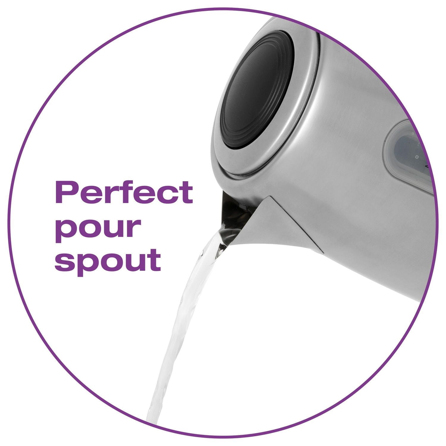 Salton Acier Inoxydable Bouilloire Électrique, Sans Fil 1,7L  JK2106