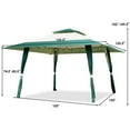 thumbnail image 2 of Gymax Abri de Terrasse Extérieur Robuste 13'x13 Pieds Pliable Auvent Tente Gazebo Compagnon, 2 of 9