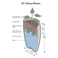 thumbnail image 3 of Algreen Products Athena 28.5" Self-Watering Flower Pot & Planter, Charcoal, 3 of 10