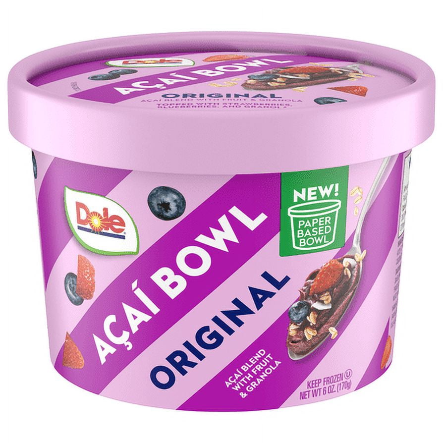 Dole Acai Original Frozen Smoothie Bowl, 6 oz