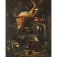 thumbnail image 3 of Franz Werner von Tamm 20x24 Black Modern Framed Museum Art Print Titled - Attributed - Hunting Life with Rabbit and Birds (1700), 3 of 5