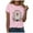 Z1-Pink, variant on YDFCWXW Halloween Shirt for Women Shirt Funny Top Loose Fit V-Neck T-Shirt Short Sleeve Tee Gold, XL