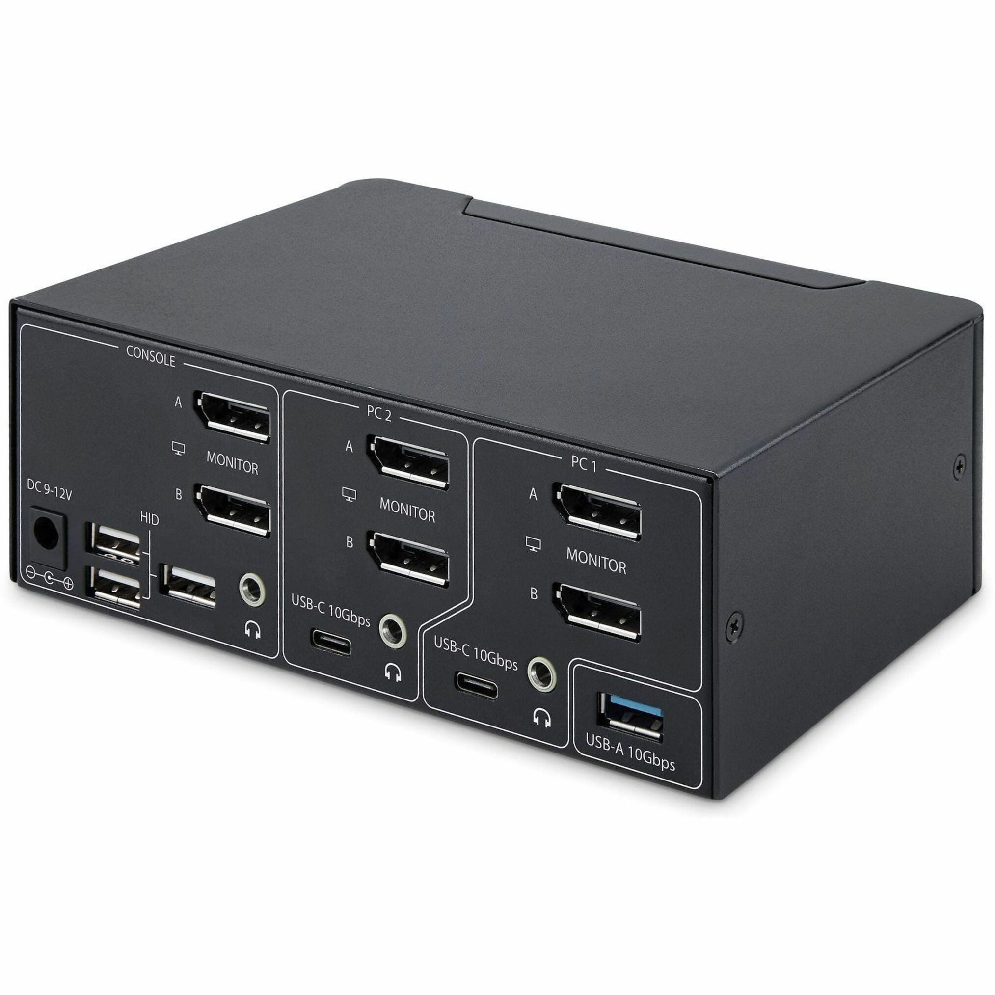 StarTech 2-Port Dual-Monitor DisplayPort 1.4 KVM Switch - 8K 60Hz / 4K 144Hz - 2x USB 10Gbps Ports - Hotkey Switching - TAA Compliant (P2CDD143 KVM SWITCH)