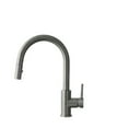 thumbnail image 2 of Stylish Modena One-Handle Gunmetal Pull Down Kitchen Faucet Height 14" K-131P, 2 of 12