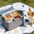 thumbnail image 6 of Collapsible Insulated Picnic Basket - Waterproof Oxford Fabric Portable Cooler Basket with Aluminum Handles for Outdoor Camping, Picnics & Beach Trips (1pc,Size/Colour as Pictured), 6 of 6