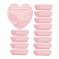 thumbnail image 1 of Bolsas de joyería de PVC con forma de corazón Bolsas de embalaje de joyería Portátiles Visibles Prácticas 300 Uds., 1 of 8