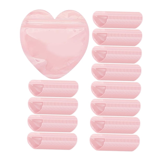 Bolsas de joyería de PVC con forma de corazón Bolsas de embalaje de joyería Portátiles Visibles Prácticas 300 Uds.