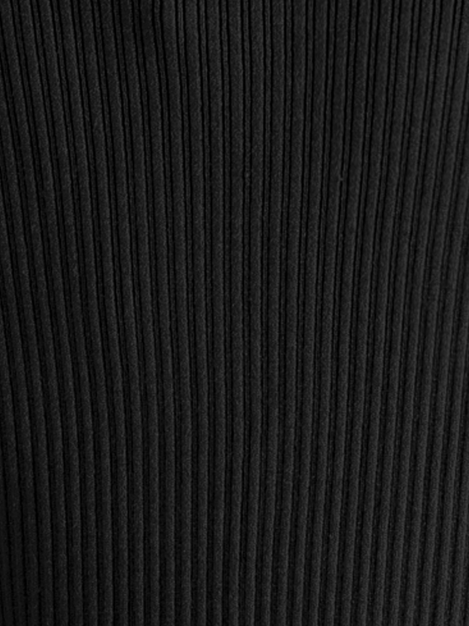 DARING DIVA Women's Ruffle Cardigan V Neck Long Sleeve Open Front Knit Bolero Shrugs L Black