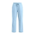 thumbnail image 3 of Sweatpants Women Baggy Lounge Pants with Pockets Workout Gym Active High Waisted Comfy Joggers for Women Fall Clothes 2026(Light Blue,S), 3 of 5