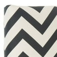 thumbnail image 2 of Safavieh Ziggy Chevron Stripes Upholstered Headboard, Twin, Black/White Zig Zag, 2 of 2