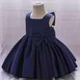 thumbnail image 1 of Vestido de princesa para niños Vestido de bebé de un año Vestido de niña con lazo para banquete de cumpleaños Vestido de actuación, 1 of 6