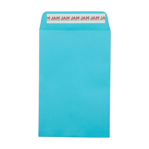 JAM Paper Self Seal Catalog Envelope 6" x 9" Blue 25/Pack (187947509)