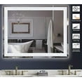 thumbnail image 3 of Vivian LED Bathroom Mirror 24"x 34" with Front and Backlight, Stepless Dimmable Wall Mirrors with Anti-Fog, Shatter-Proof, Smart Memory, 3 Colors, Double LED Vanity Mirror(Horizontal/Vertical), 3 of 3