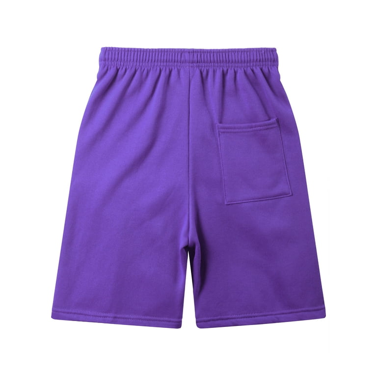 Mens Sweat Shorts Brushed Fleece Lightweight Shorts with Pockets
