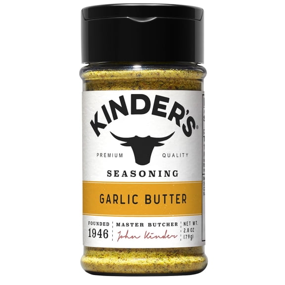 Kinder's Garlic Butter Seasoning Blend with Sea Salt, Garlic, and Spices, 2.8 oz