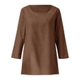 thumbnail image 3 of Short Sleeve Tops for Women Plus Size Long Sleeve Irregular Baggy Casual Blouse Cute Summer Tops, 3 of 4