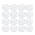thumbnail image 1 of 50pcs Contenedor cosmético Vacío 5g / 5ml Plástico Redondo Cosmético Tarro Olla con tapa (transparente), 1 of 5