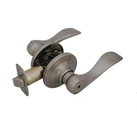 Nickel Spring Levers - Hardware House Princeton Privacy Levers - Boxed, Satin Nickel