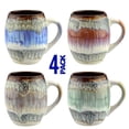 thumbnail image 7 of Mug Glazed Ceramic Coffee Mugs, Large Mug Set of 4 Sturdy Gorgeous Kitchen Decor Cup 20 oz Sets, Microwave Safe Unique Modern Cafe Cups, Best Oversized Mug Gifts, 7 of 7
