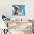 thumbnail image 5 of Lsque Blue Sky Cloud Puppy Print Wall Art – Decorative Picture for Living Room, Bedroom, and Office (Horizontal), 5 of 6