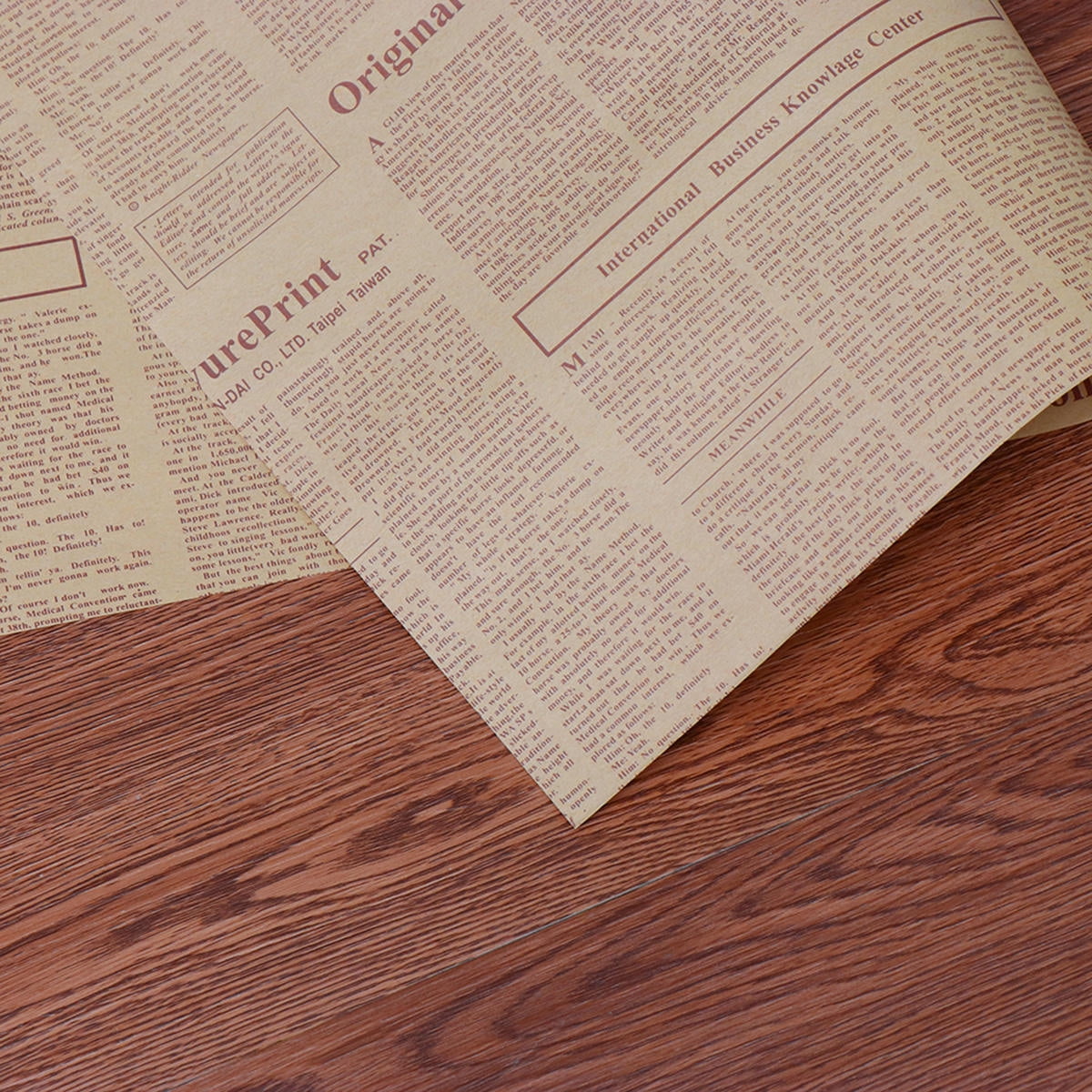OUNONA Vintage Kraft Paper Wrapping Paper with Retro , Ideal for Flowers, , and Craft Projects