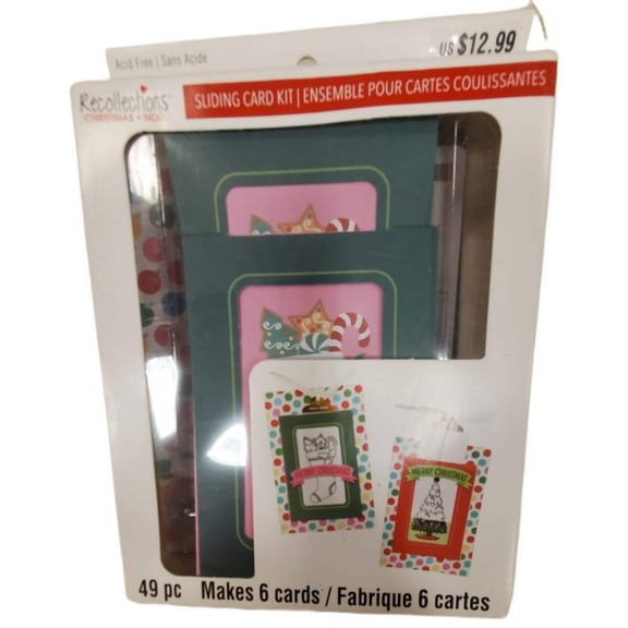 RECOLLECTIONS CHRISTMAS SLIDING CARD KIT
