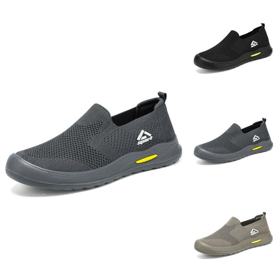 Men's Cloth Shoes New Breathable Not Stinky Feet Mesh Shoes One Foot Stirrup Lazy Shoes Soft Bottom Casual Shoes Man Shoes For Men