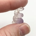 thumbnail image 2 of Charmer Carved Amethyst Snake Serpent Animal Beads | 20x11x7mm | Purple | 2 Beads, 2 of 10