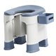 thumbnail image 2 of Asiento de inodoro Salvador silla de baño en cuclillas con alfombrilla taburete para inodoro compacto antideslizante orinal para adultos Azul 42cm, 2 of 9