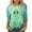 ZFY08_Green, variant on VKOYWKM 3/4 Sleeve Tops for Women Black Cat Halloween Shirt Funny Graphic T Shirt Crew Neck Loose Party Tops Spooky Print Tees