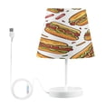 thumbnail image 2 of Hand-drawn Hot Dog Desk Lamp LED Table Nightstand Lamps with 3 Color Temperatures for Home Bedroom Living Room Decor 8x12, 2 of 8