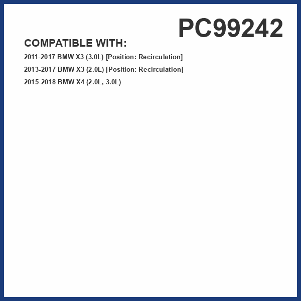 PG PC99242 Cabin Air Filter | Fits 2013-2017 BMW X3 2.0L, Recirculation