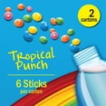 thumbnail image 4 of NS Skittles Tropical Punch Singles to Go Powdered Drink Mix, Zero Sugar, Low-Calorie Fruity Flavored Easy Prepare Indoor & Outdoor Picnic Drinks, 2 Boxes, 6 Sachet per Box - 12 Total Servings, 4 of 5