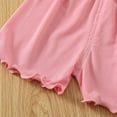 thumbnail image 6 of WOLLED 1-5Y Girls Summer Sling Suit Baby Halter Top with Short Pants Ice Silk Sleeveless Vest Two-Piece Set for Little kids Lightweight and Breathable Outfit, 6 of 10