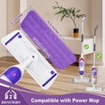 thumbnail image 4 of ZenClean Reusable Microfiber Mop Pads 6 Pack Compatible with SwifferPower Mop for Wet & Dry Floor Cleaning, 4 of 9
