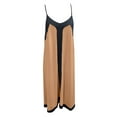 thumbnail image 4 of Youmylove Robe Chemise d'Été pour Femmes Robe Maxi Sans Manches Col en V Bretelles Spaghetti Fluide Élégante Robes de Fête Moulantes Mini Robes, 4 of 4