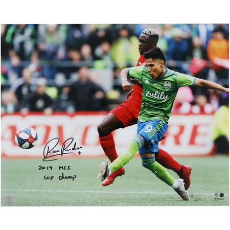 Raul Ruidiaz Seattle Sounders Autographed 16" x 20" 2019 MLS Cup Goal Photograph with "2019 MLS Cup Champ" Inscription - Fanatics Authentic Certified