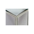 thumbnail image 5 of Brad Set of 2 Nesting Side End Tables Mirrored Glass Silver Wood Finish, 5 of 6