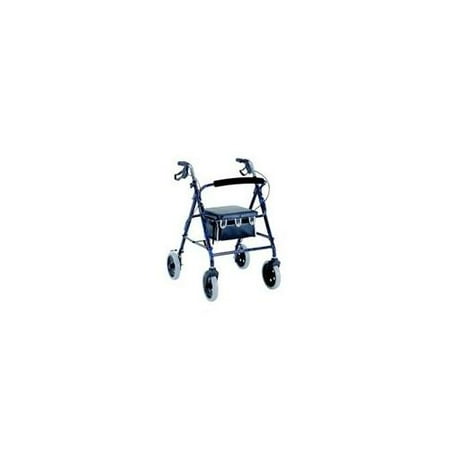 Merits W463GREEN 4-Wheeled Rollator Aluminum Loop Brake 8 Inch Wheels - Green