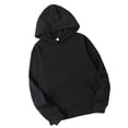 thumbnail image 4 of Qarigey Sudadera con capucha de algodón, sudadera con capucha unisex, sudadera con capucha unisex de algodón que absorbe el sudor Camisetas Negro L, 4 of 6
