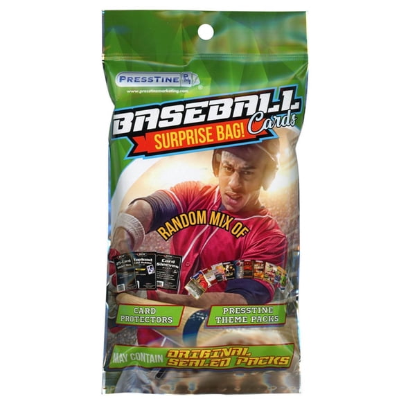 Presstine Baseball Trading Cards Surprise Bag Mystery Pack