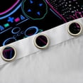 thumbnail image 4 of Homewish Black Gamepads Black Out Curtains for Kids Children Boys,Abstract Gradient Stripes Curtains Pack of 2 (42x63 Each),Video Game Bedroom Curtains,Super Cozy Room Decor, 4 of 6